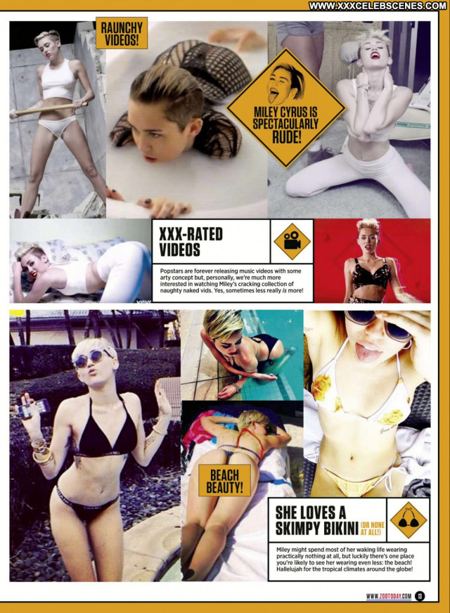 Miley Cyrus Zoo Magazine Sexy Babe Posing Hot Beautiful Celebrity