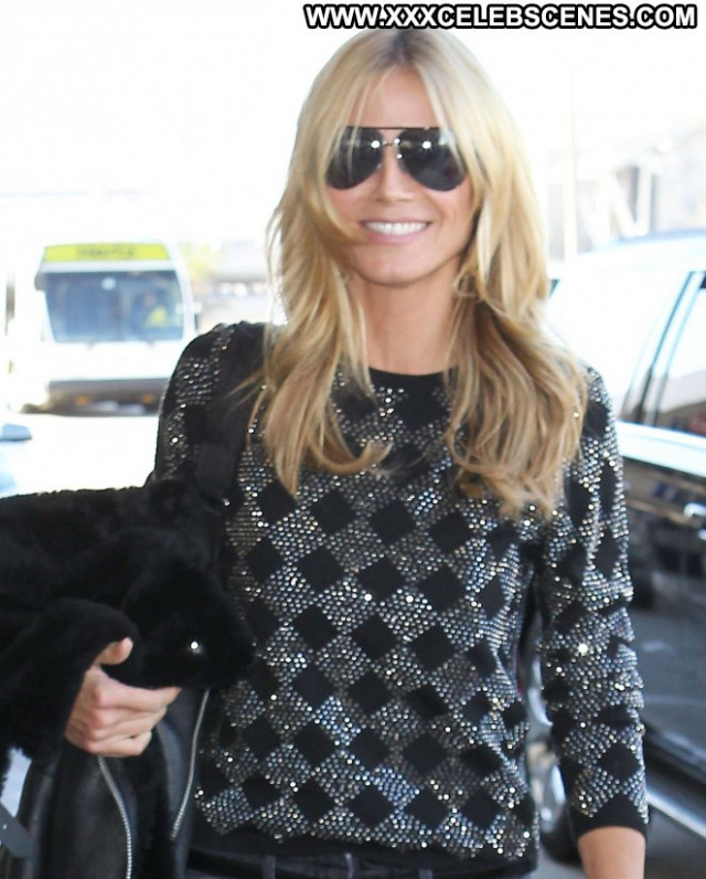 Heidi Klum Lax Airport Beautiful Angel Paparazzi Celebrity Babe Los