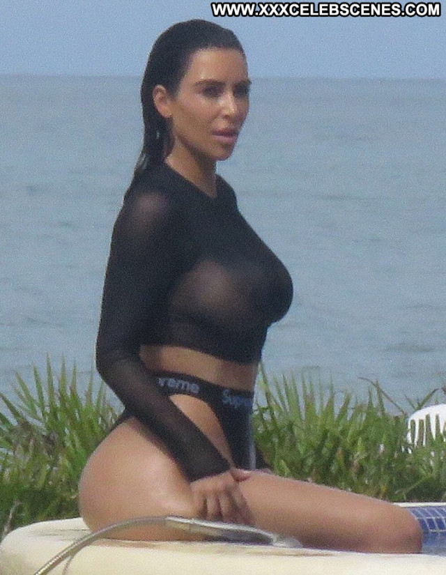 Kim Kardashian No Source See Through Beautiful Babe Candids Celebrity