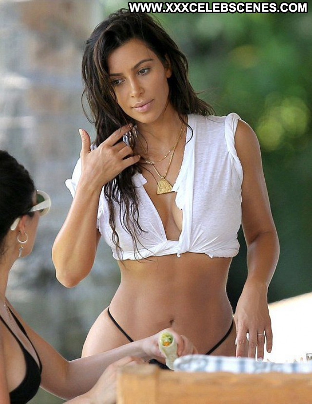 Kim Kardashian No Source Celebrity Posing Hot Beautiful Babe Candids