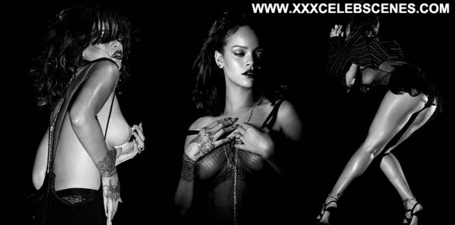 Rihanna No Source Babe Beautiful Celebrity Topless Posing Hot