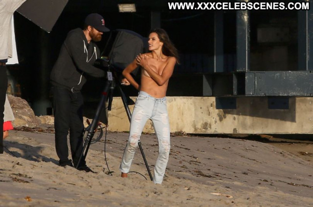 Alessandra Ambrosio Topless Photoshoot Topless Beautiful Candids