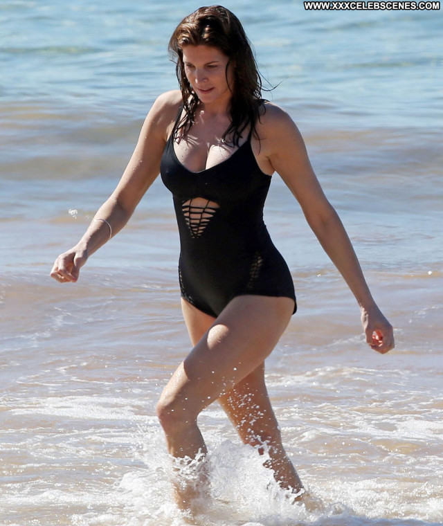 Stephanie Seymour The Beach Beach Posing Hot Bikini Celebrity