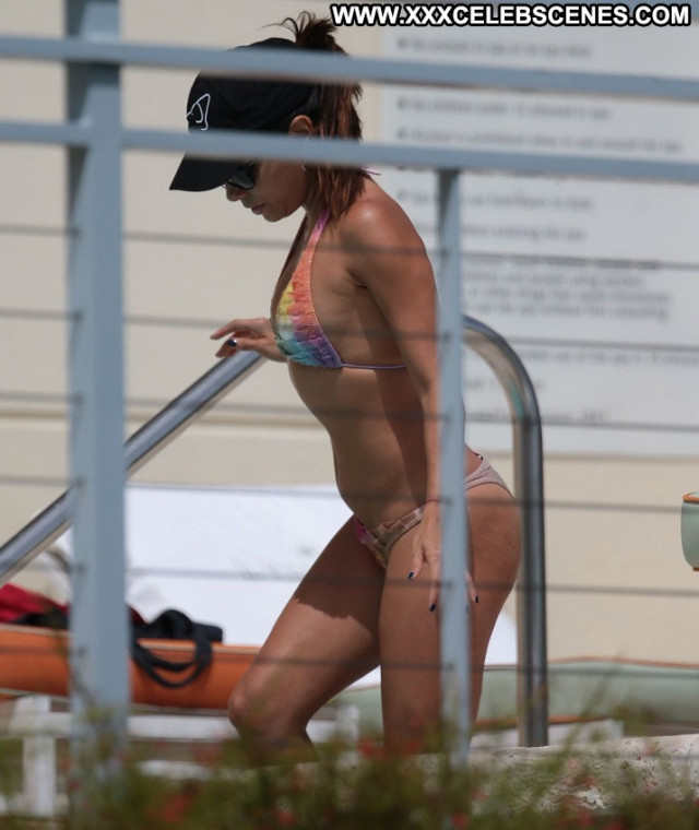 Eva Longoria No Source Beautiful Pool Sexy Bikini Candids Posing Hot
