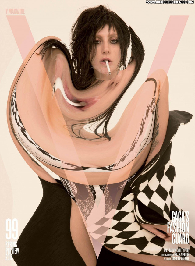 Lady Gaga V Magazine Celebrity Horror Singer Posing Hot Babe Sexy