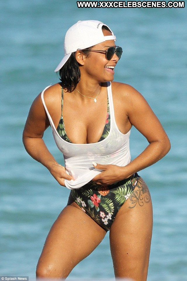 Christina Milian No Source Paparazzi Posing Hot Swimsuit Singer Nice