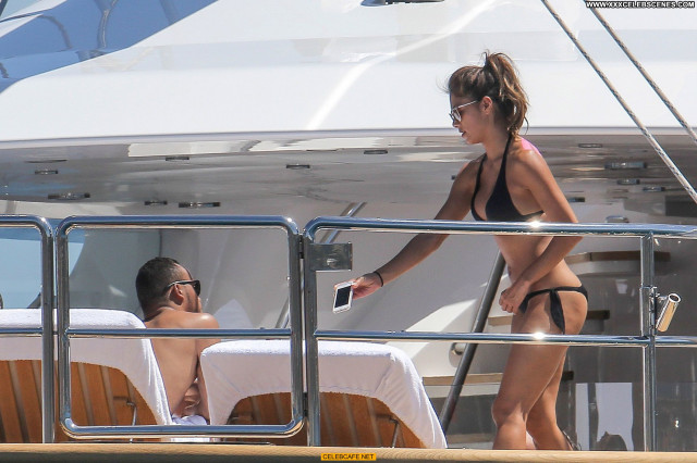 Nicole Scherzinger Monte Carlo Car Babe Posing Hot Bikini Celebrity