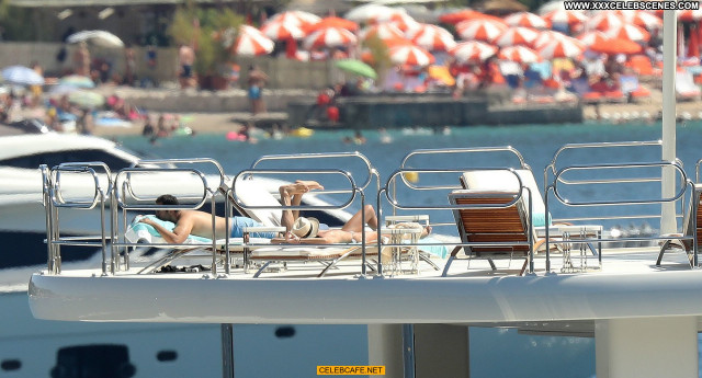 Sara Sampaio No Source  Celebrity Babe Yacht Posing Hot Topless