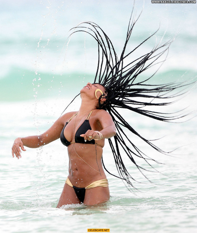 Melanie Brown The Beach Celebrity Mexico Beach Babe Bikini Candid