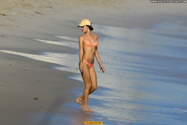 Alessandra Ambrosio The Beach In Malibu Posing Hot Malibu Celebrity