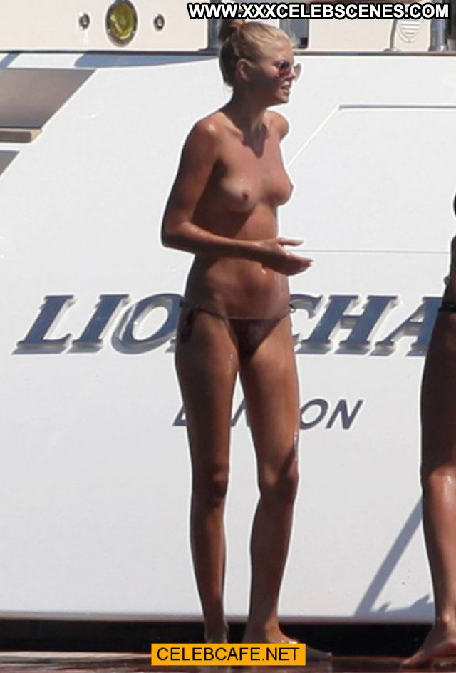 Toni Garrn No Source Toples Babe Ibiza Posing Hot Bikini Topless