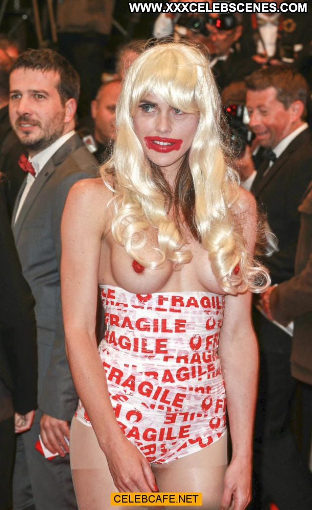 Zoe Duchesne Cannes Film Festival Red Carpet Babe Posing Hot Topless