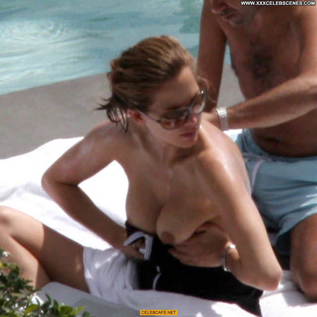 Melissa Theuriau Tits Babe Nude Poolside Celebrity Posing