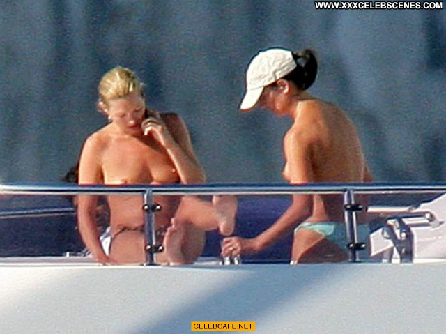 Kate Moss No Source Babe Posing Hot Yacht Toples Celebrity Beautiful