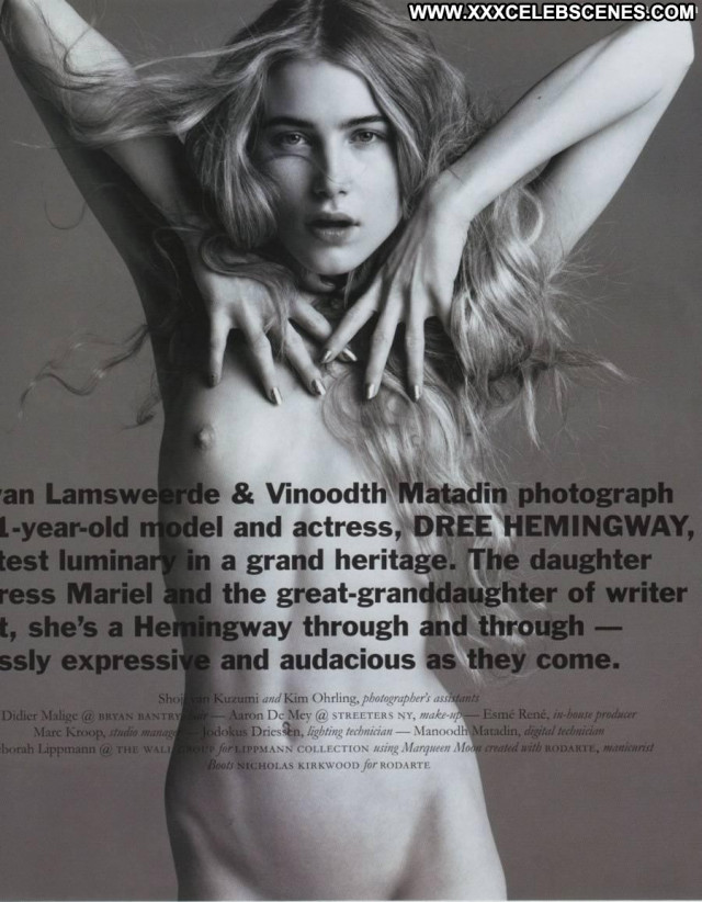Dree Hemingway Full Frontal Beautiful Fashion Celebrity Breasts