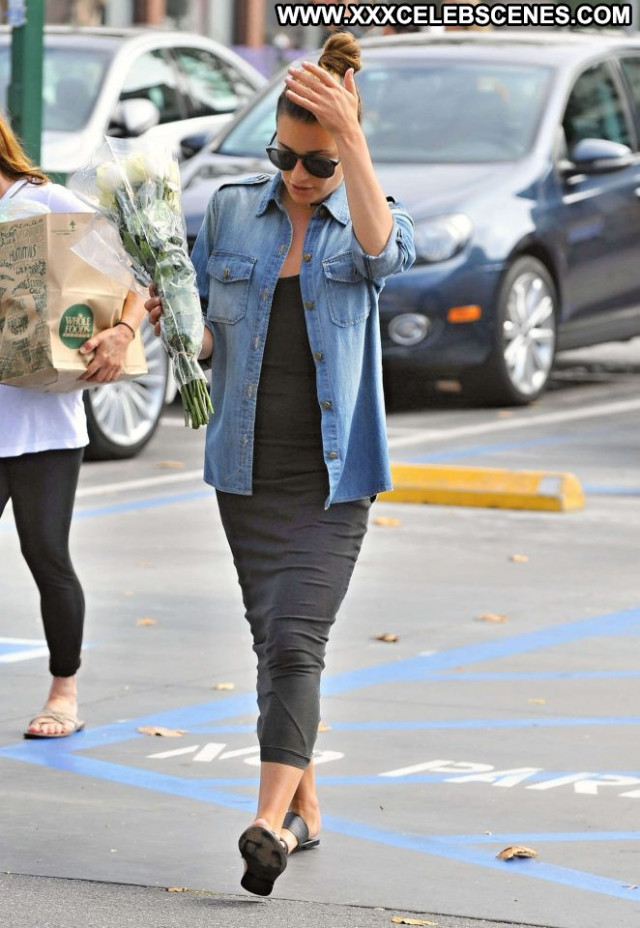 Lea Michele Los Angeles Beautiful Los Angeles Posing Hot Paparazzi