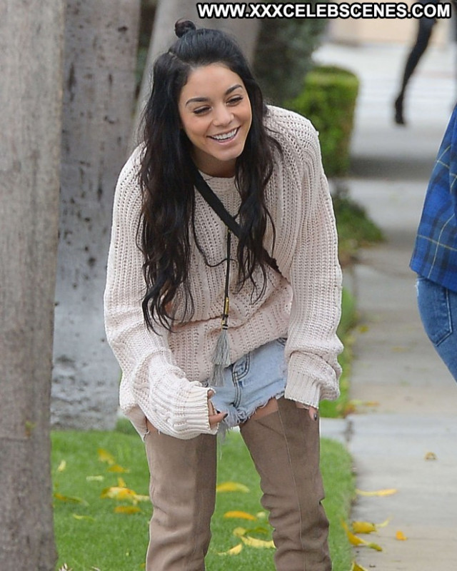 Vanessa Hudgens West Hollywood Posing Hot Paparazzi Hollywood