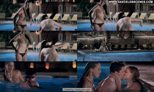 Amber Heard Alpha Dog Beautiful Sex Scene Babe Posing Hot Pool