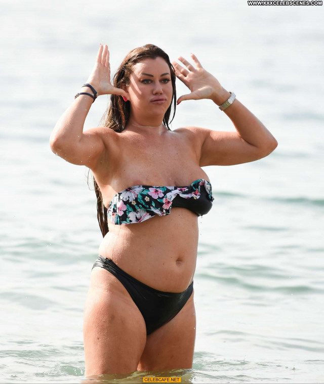 Lisa Appleton No Source  Nipple Slip Spain Celebrity Spa Babe Posing