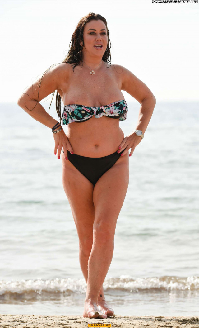 Lisa Appleton No Source Celebrity Babe Spa Beach Nipple Slip