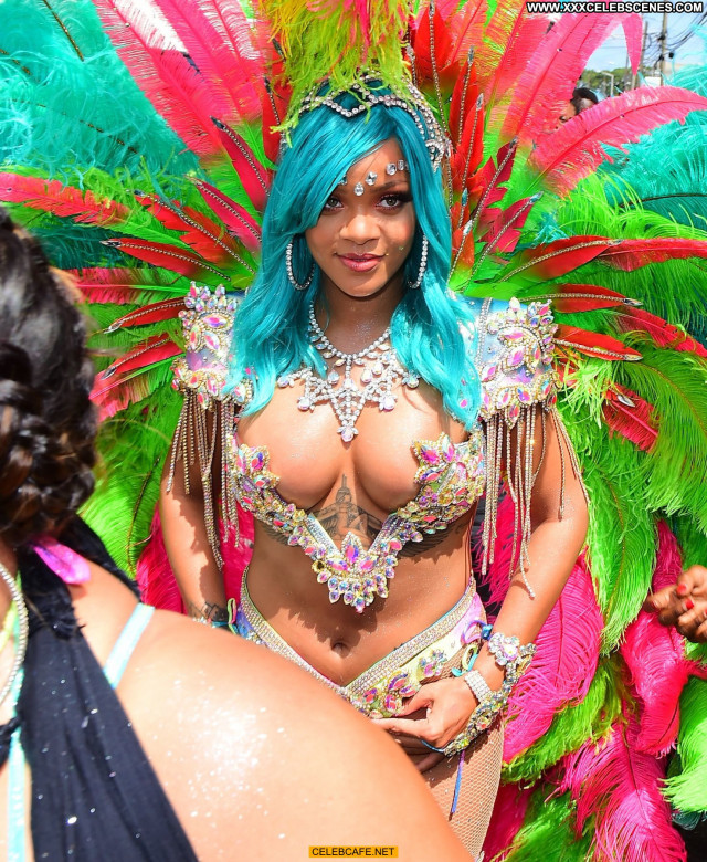 Rihanna Carnival Sex Bar Sexy Car Babe Celebrity Posing Hot