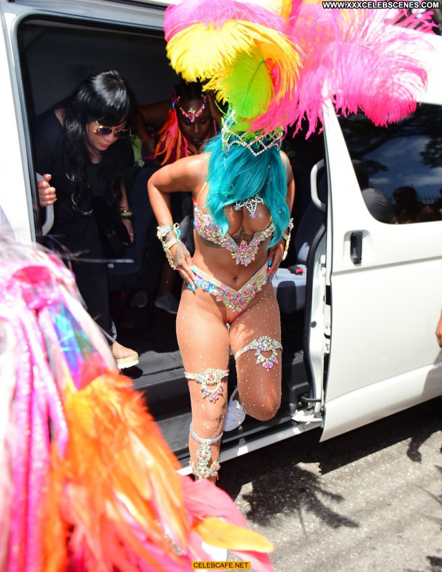 Rihanna No Source Celebrity Barbados Posing Hot Carnival Sexy Sex Car
