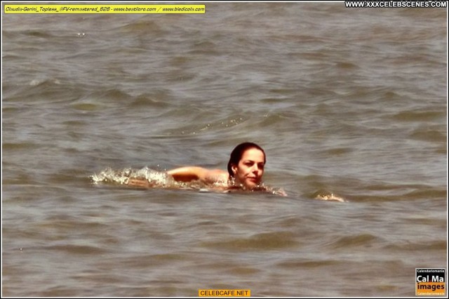 Claudia Gerini No Source Babe Actress Beautiful Sea Celebrity Topless