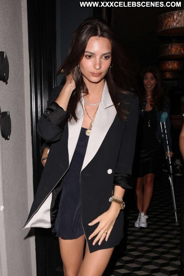 Emily Ratajkowski West Hollywood Beautiful Restaurant Hollywood