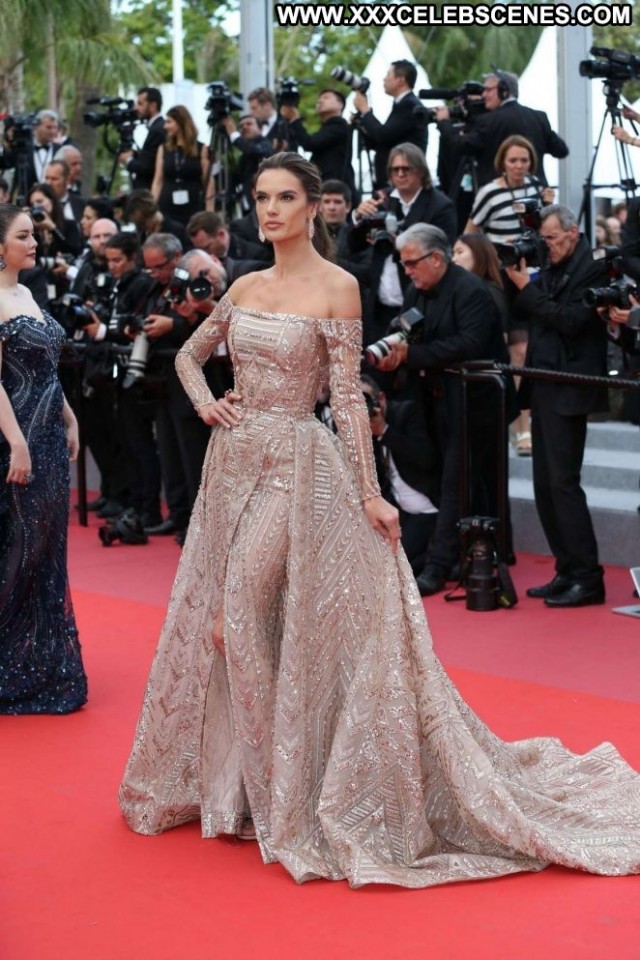Alessandra Ambrosio Cannes Film Festival Posing Hot Celebrity