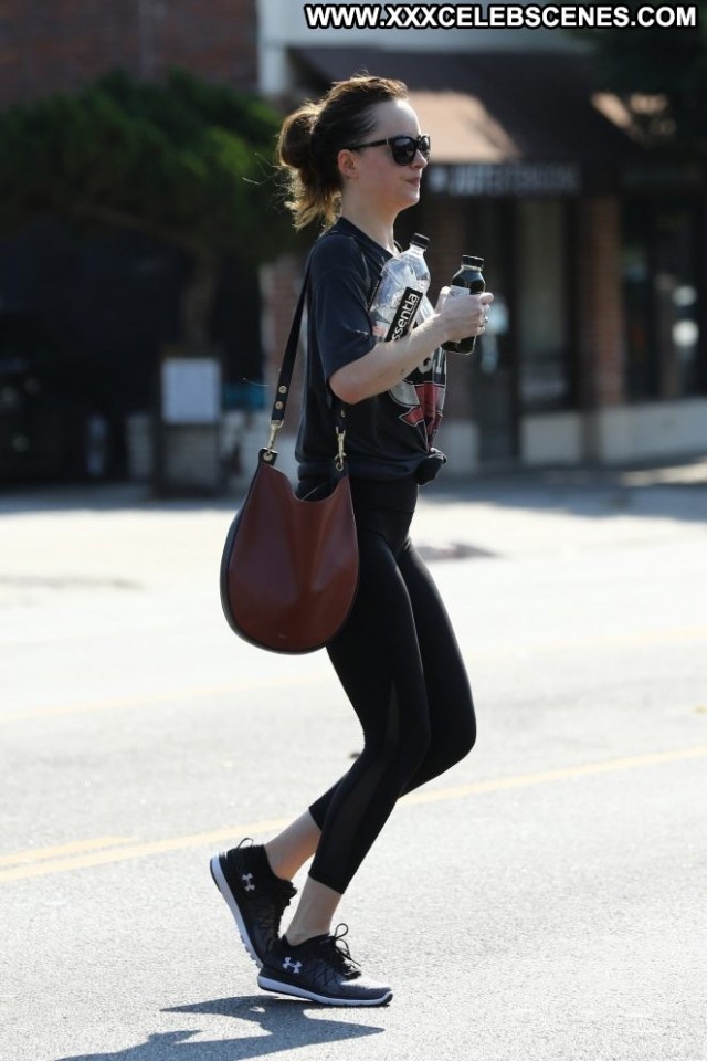 Dakota Johnson Los Angeles Posing Hot Celebrity Los Angeles Yoga