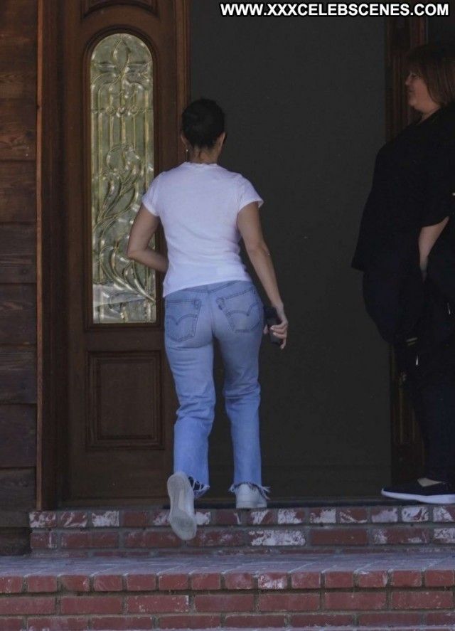 Kourtney Kardashian Los Angeles Church Angel Posing Hot Paparazzi Los