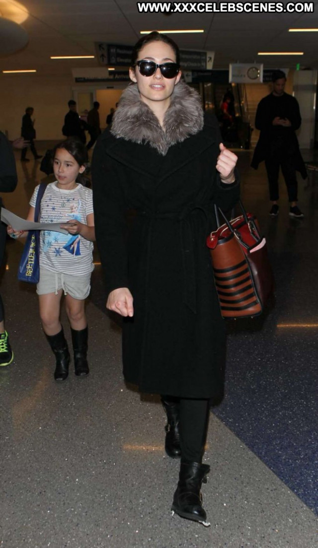 Emmy Rossum Lax Airport Beautiful Lax Airport Posing Hot Celebrity
