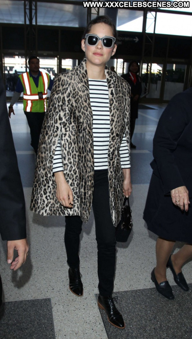 Marion Cotillard Lax Airport Posing Hot Celebrity Los Angeles