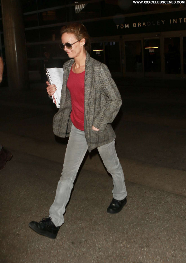 Vanessa Paradis Lax Airport Posing Hot Beautiful Angel Paparazzi Los