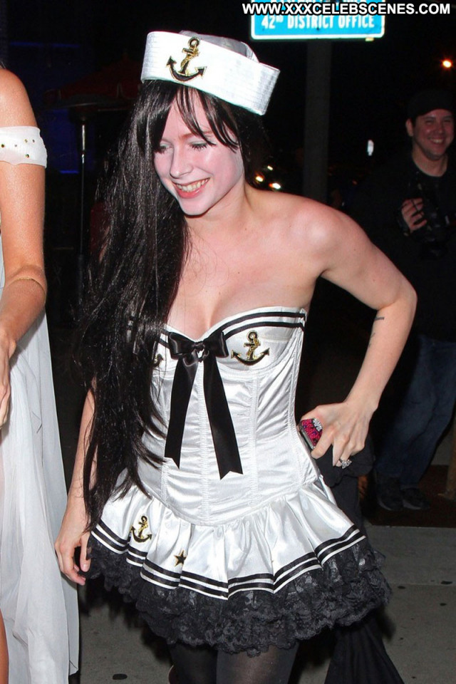 Avril Lavigne Beverly Hills  Celebrity Sailor Posing Hot Hot Babe